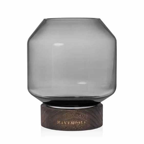 Riverdale Windlicht Lucy Smoke 18 Cm
