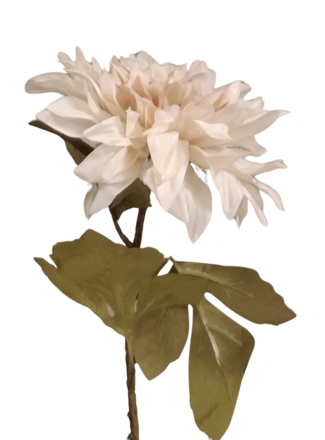 Kunstbloem Dahlia Wit